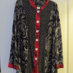 LAST CALL!! VTG Carole Little AsianTunic 1980's